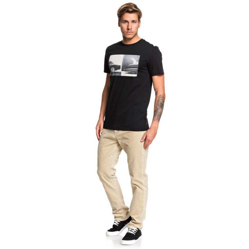 *NWT* Quiksilver High Speed Pursuit Crewneck Tee in Black